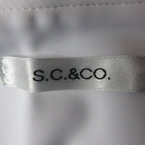 S.C. & CO. 360 Degree Tummy Control Capri Pants Sz 10 Blue Geo Print Skimmer NWT - Picture 7 of 13